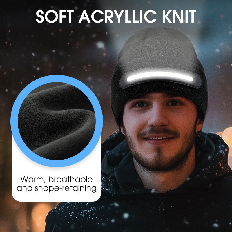 Aurivex™ – Beanie con Luce LED e Audio Bluetooth Integrato
